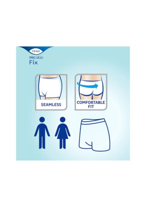 Tena Fix Stretch Pants Medium Waist 65 90cm Unisex Blue