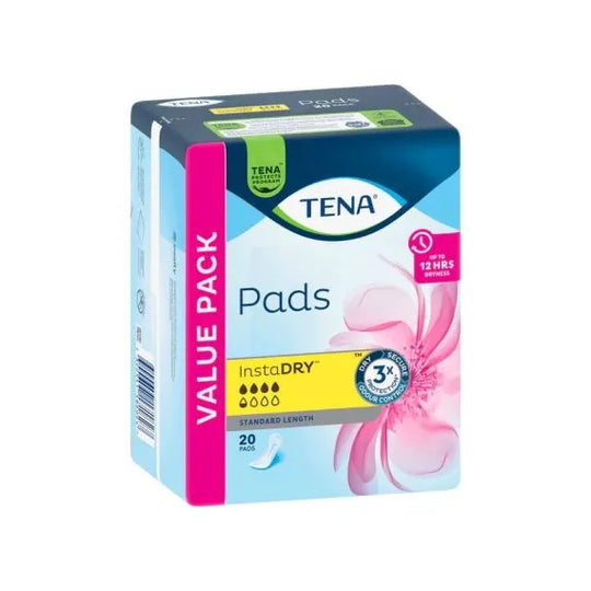 Tena Pads Instadry Standard Length 312x121 Mm 350ml