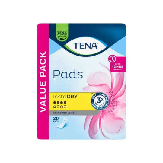 Tena Pads Instadry Standard Length 312x121 Mm 350ml