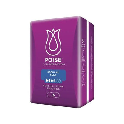 Poise Pads Regular Female 240ml 248mm White
