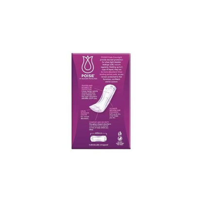 Poise Pads Overnights   10023812 400x130mm Female 770ml 400mm White