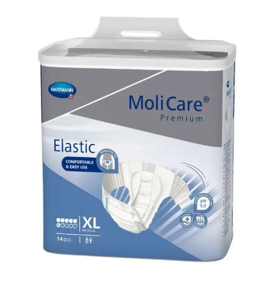 Molicare Premium Elastic 6 D X Large Waist 140 175cm Unisex 2786ml