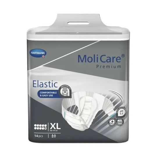 Molicare Premium Elastic 10 D X Large Waist 140 175cm Unisex 4500ml