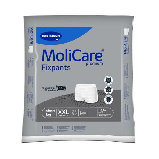 Molicare Premium Fixpants Short Leg Xx Large 140 180 Cm Unisex Grey
