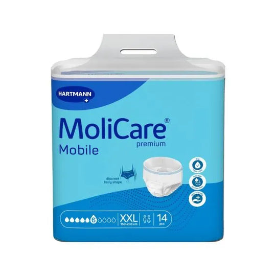 Molicare Premium Mobile 6 Drops Waist 150 203 Cm 2277ml Xx Large Unisex