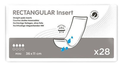 Pad Mini Rectangular 11x36cm Unisex 490ml White