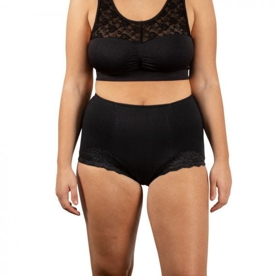 Conni Chantilly Ladies Brief 16 Waist 86 Cm Female 200 Ml Waterproof Black