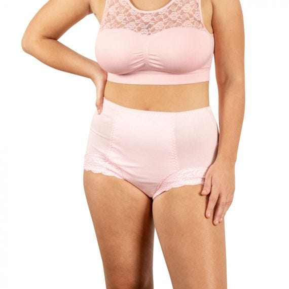 Conni Chantilly Ladies Brief 20 Waist 96 Cm Female 200 Ml Waterproof Pink