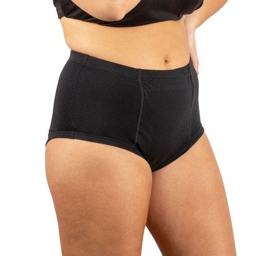 Conni Classic Ladies Brief 12 Waist 76 Cm Female 200 Ml Waterproof Black