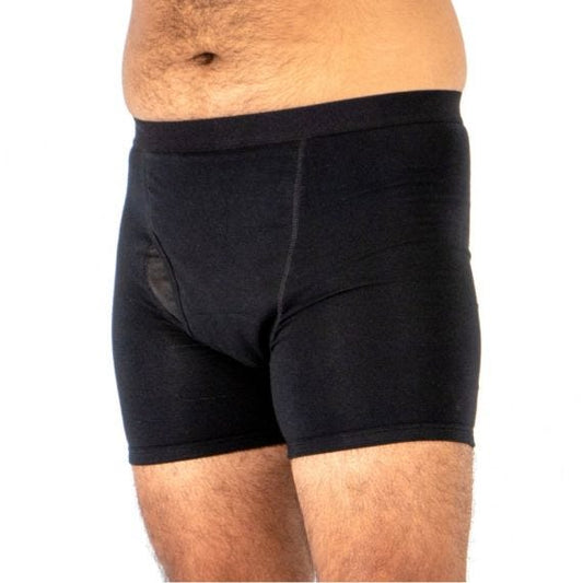 Conni Kalven Mens Boxer Large Waist 90cm Male 200 Ml Waterproof Black