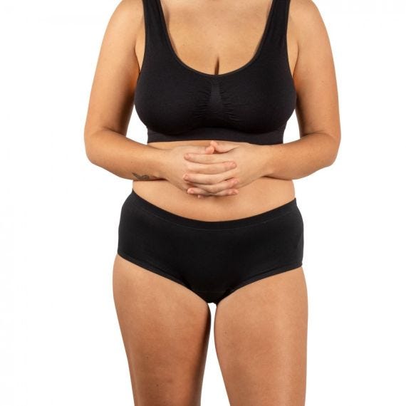 Conni Active Ladies Brief 10 Waist 71 Cm Female 125ml Waterproof Black