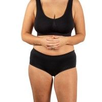 Conni Active Ladies Brief 14 Waist 81 Cm Female 200 Ml Waterproof Black