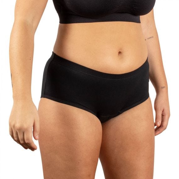 Conni Active Ladies Brief 18 Waist 91 Cm Female 200 Ml Waterproof Black