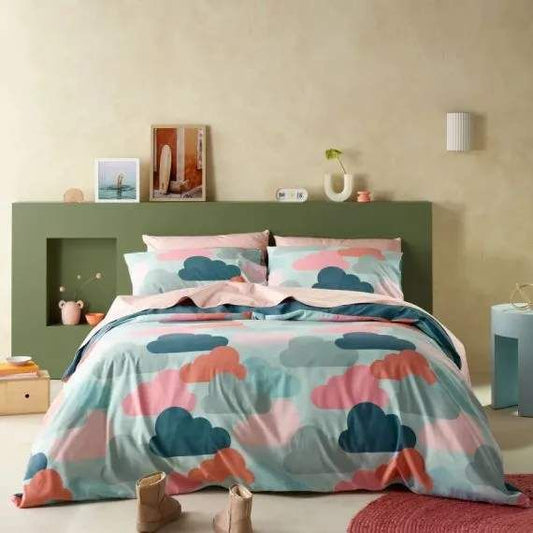 Staydry Quilt Cover Set Up In The Clouds King