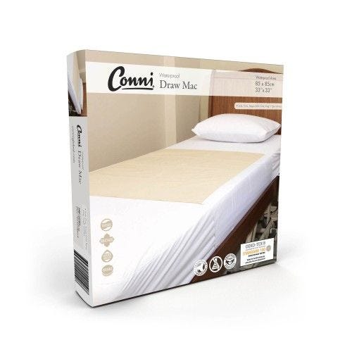 Conni Draw Mac 85x85cm Waterproof Ecru