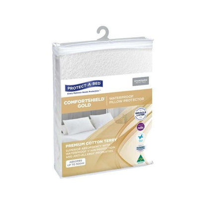 Comfortshield Gold Pillow Protector 48x73cm 300ml Waterproof White
