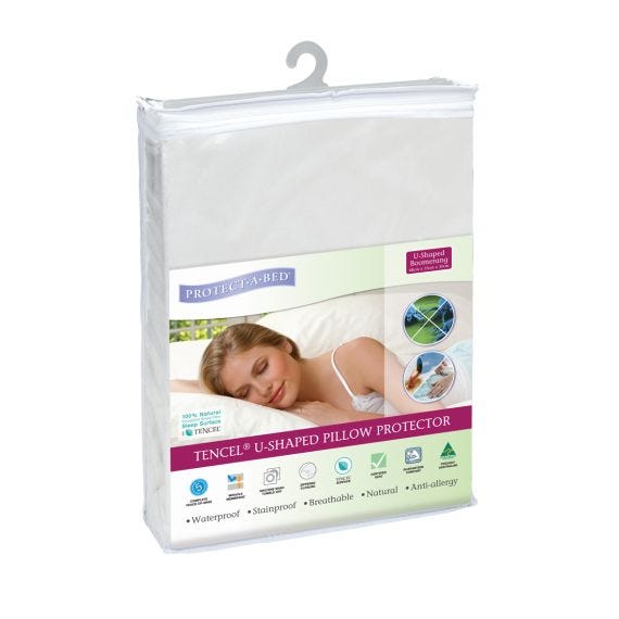 Pillow Protector   31105 Boomerang 48x35x30cm Unisex 300ml Waterproof White