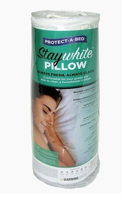 Protectabed Stay White Adjustable Pillow   4771007