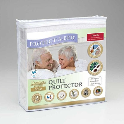 Comfortshield Gold Quilt Protector   207073 Queen 210x210cm 1800ml Waterproof White