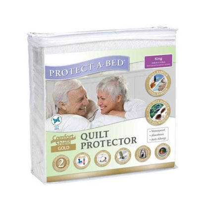 Comfortshield Gold Quilt Protector   207074 King 210x245cm 2000ml Waterproof White
