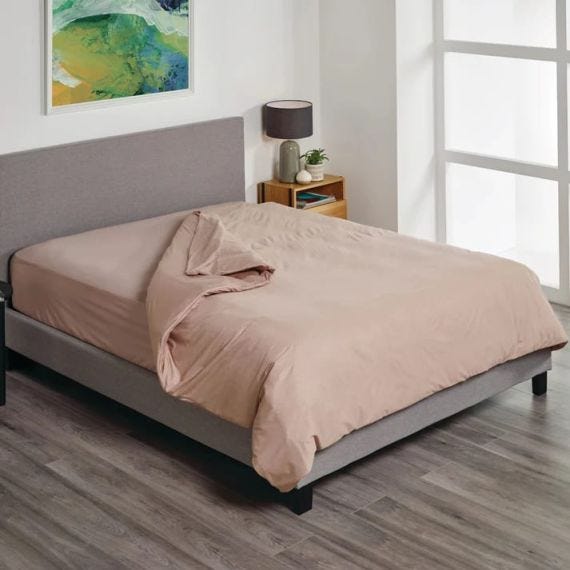 Protect A Bed Quilt Cover Fusion Latte Queen 210x210cm Waterproof