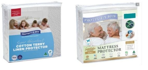 Comfortshield Terry Sheet And Linen Protector Kit King W183x L204x D20 50cm Unisex 3000ml Waterproof White