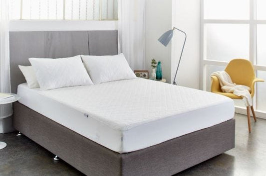Protect A Bed Cotton Quilted   11037 King Single 107x204cm 1500ml Waterproof White