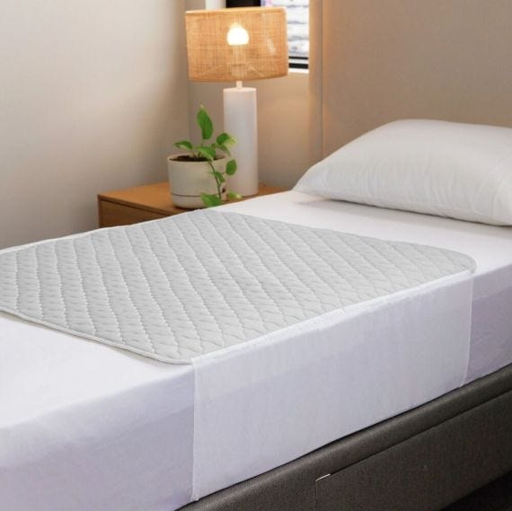 Absorbmax Bed Pad 6000ml 90cm X 153cm Queen Waterproof Grey