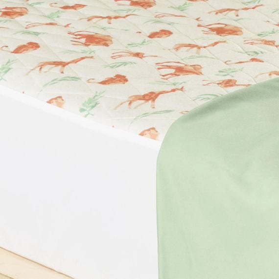 Staydry Little Boss Kids Bed Pad Db   Safari Adventure Double 90x142cms 1500ml