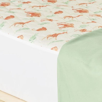 Staydry Little Boss Kids Bed Pad Db   Safari Adventure Double 90x142cms 1500ml