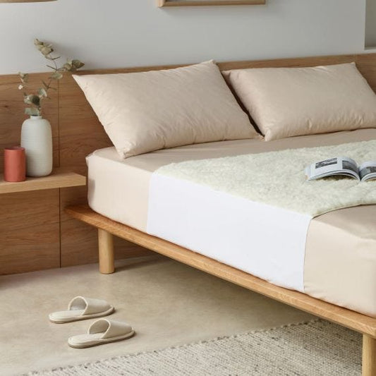 Staydry Absorbent & Waterproof Wool Topper Bed Pad Ks King Single 90x110cm