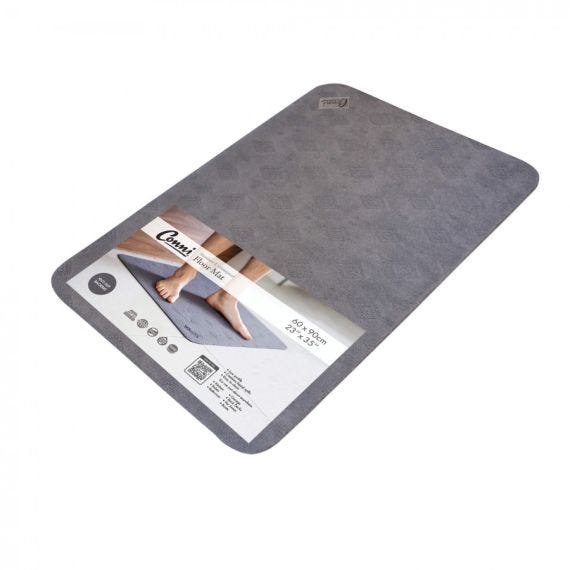 Conni Anti Slip Floor Mat   Classic 60x90cm Waterproof Grey