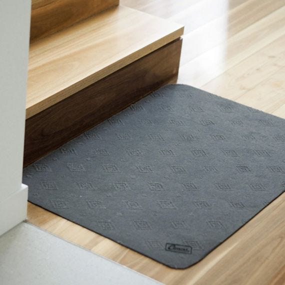 Conni Anti Slip Floor Mat   Classic 60x90cm Waterproof Grey