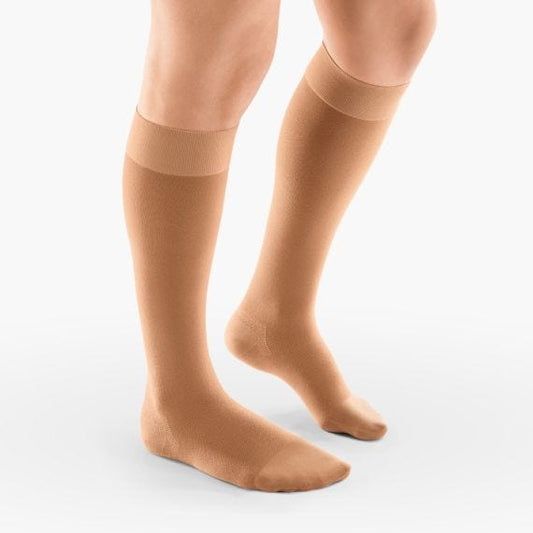 Venosan Stockings 7000 Adh Ccl 3 Short Closed Toe Plain Top Large Beige