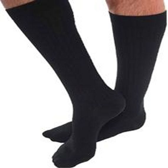 Venosan Microfibre Socks Large Ankle 24 26cm 15 20 Hg Black