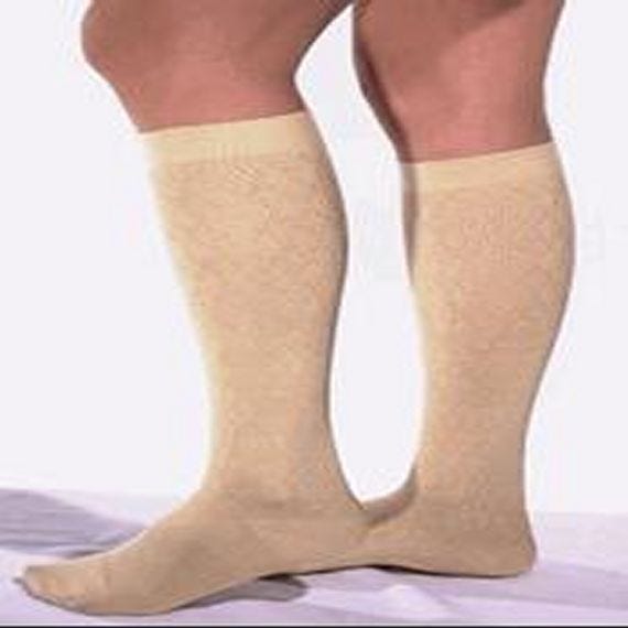 Venosan Microfibre Socks Large Ankle 24 26cm 15 20 Hg Beige