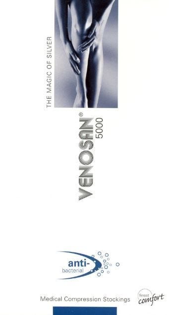 Venosan 5002 Stocking Ad Anti Bacterial Small Ankle 19 23cm 23 32 Hg Below Knee Mexico