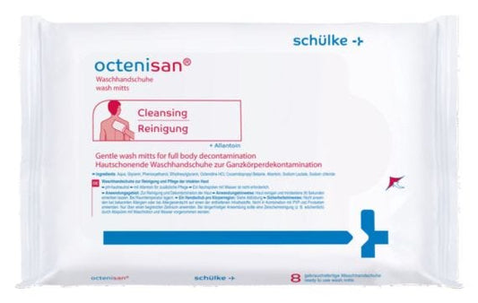 Octenisan Wash Mitts   21 X 13 X 2 Cm White