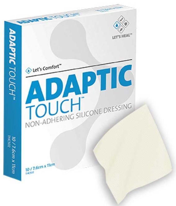 Adaptic Touch Silicone Dressing 7.6cm x 11cm