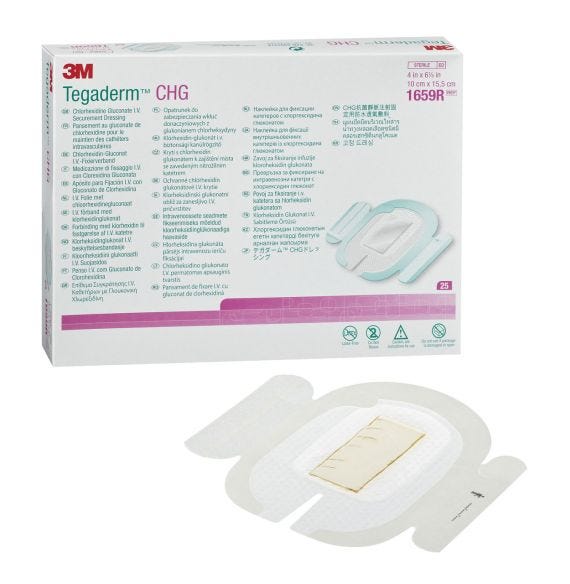 Tegaderm Chg I.V. Securement Dressing 10 Cm X 15.5 Cm