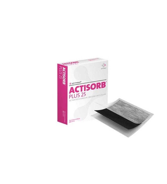Actisorb Plus 25 Dressing 6.5cmx9.5cm