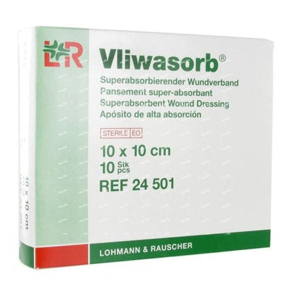 Vliwasorb Pro Superabsorbent Dressing 10x10cm