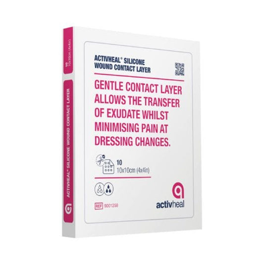 Activheal Silicone Wound Contact Layer 10x10cm