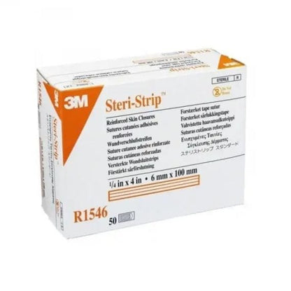 Steri Strip Reinforced Adhesive Skin Closures 6mmx100mm White