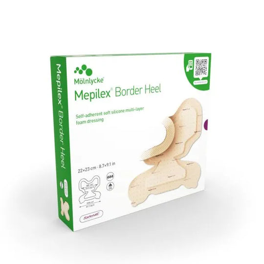 Mepilex Border Heel 5 Layer Dressing 22x23cm