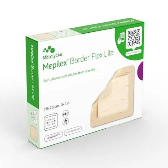 Mepilex Border Flex Dressing Lite 7.5x7.5cm