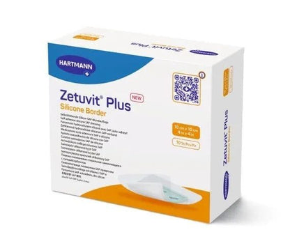 Zetuvit Plus Silicone Border 10 x 10 cm