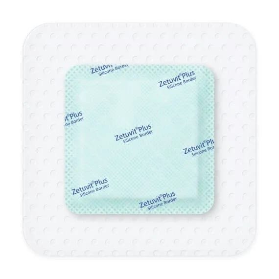 Zetuvit Plus Silicone Border 10 x 10 cm