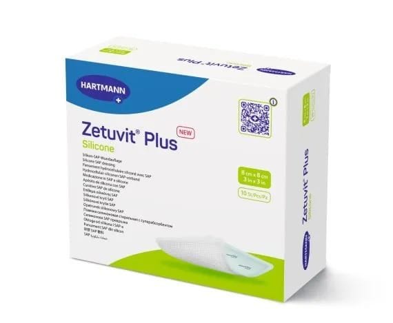 Zetuvit Plus Silicone 8 x 8 cm