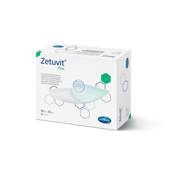 Zetuvit Plus Dressing 10 x 10 cm